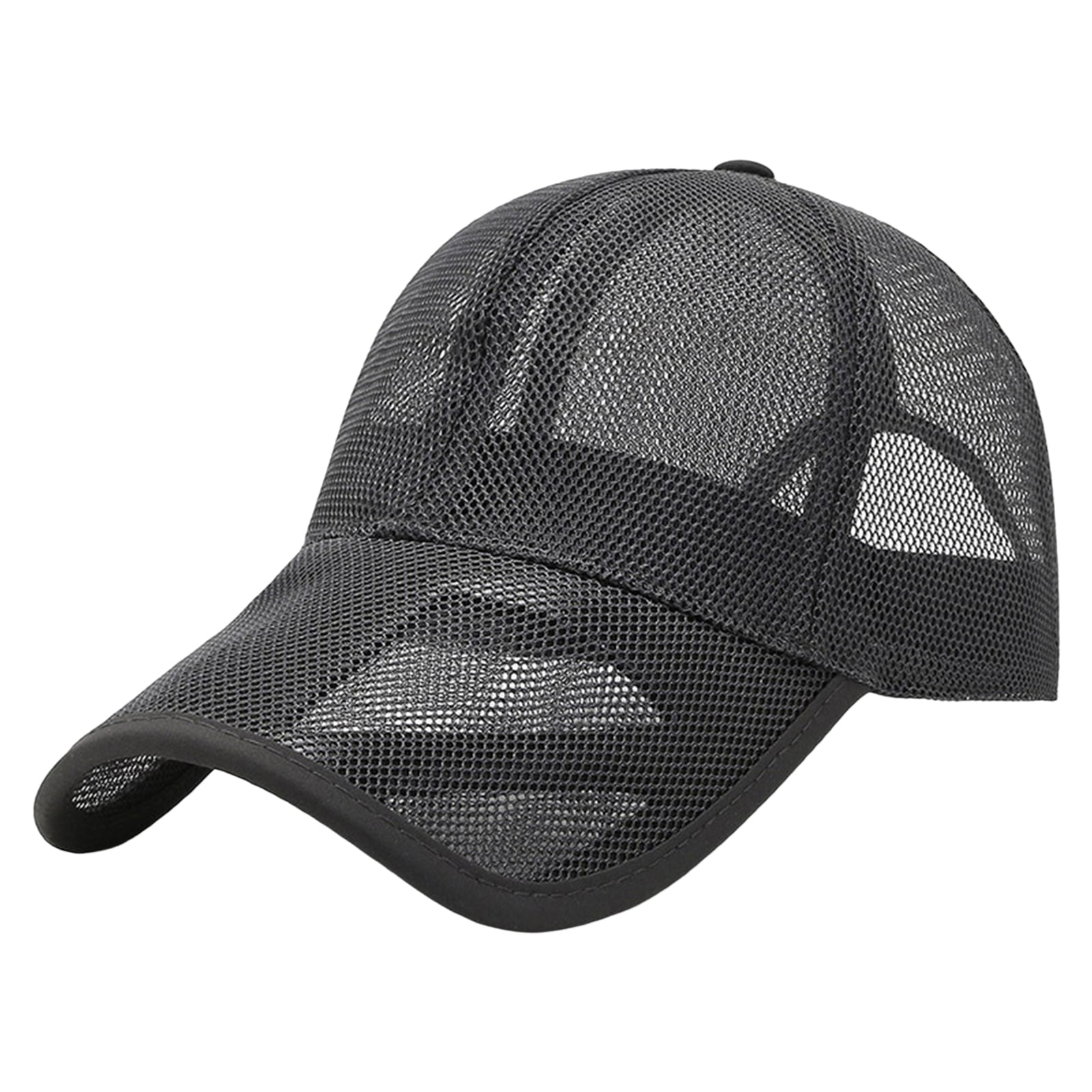 Zylioo Unisex Breathable Mesh Baseball Cap,Quick Dry Trucker Hats for Big  Heads,Low Profile Adjustable Running Hat Black at  Women's Clothing  store