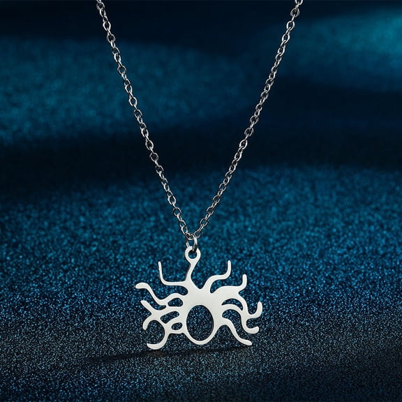 Hollow Out Stainless Steel Simple Personality Medusa Charm Pendant Gifts