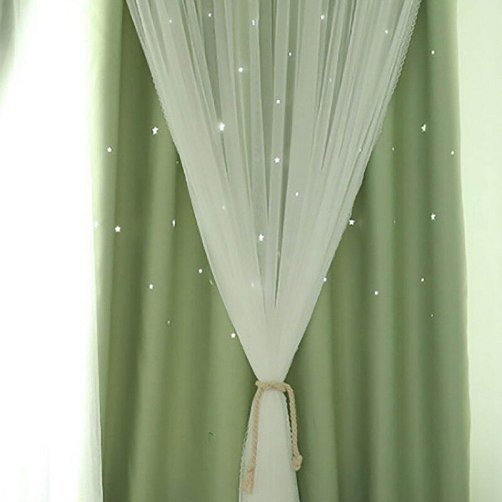 Popvcly Solid Green Blackout Curtains, 39.37” x 78.74”