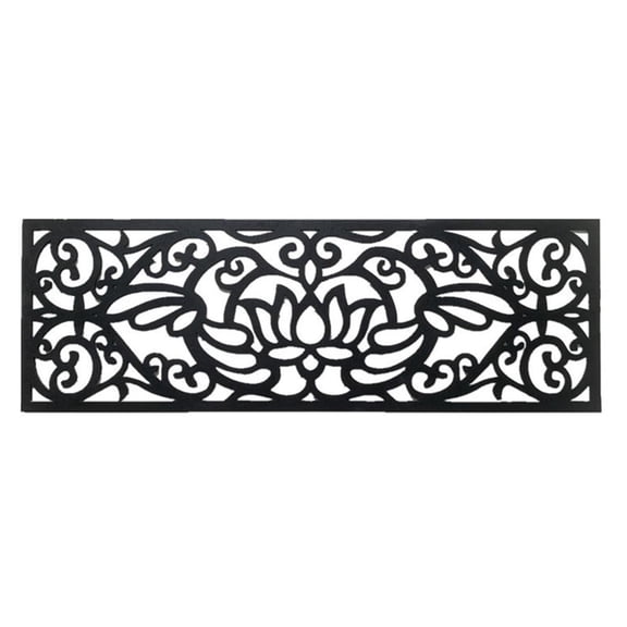 Hollow Pattern Stair Mat, Modern Anti-Slip Rubber Tread with Textured Design, Non-Slip Thickened Mat for Indoor Stairs, Steps, and Home Safety