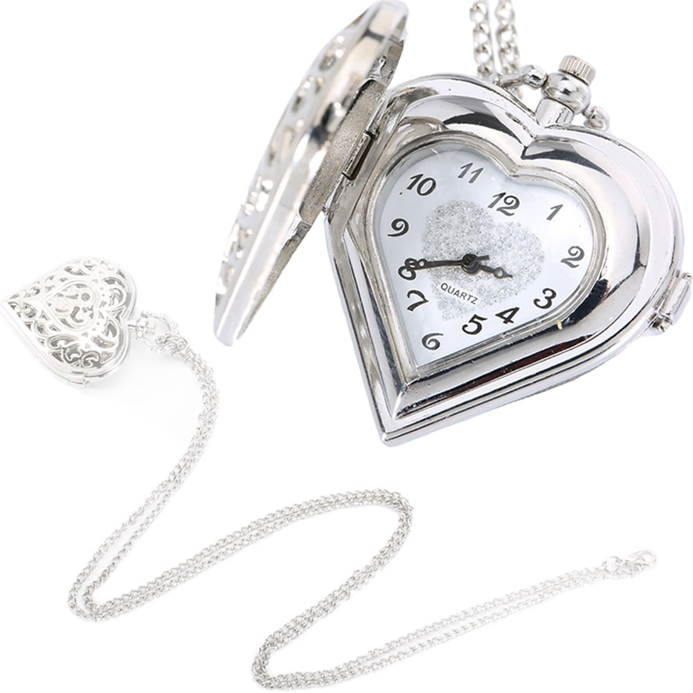 Heart shaped cheap pocket watch