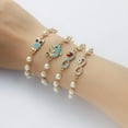 thumbnail image 1 of Hollow Rhinestone Pearl Bracelet Multi-style Adjustable, 1 of 2