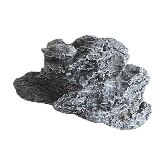 Hollow Rock Landscaping Cover with PU Coating, Lightweight Foam Artificial Decorative Stone, Realistic Rock for Hiding Outdoor Pipes Electrical Boxes Wellhead, Garden Courtyard Accent Decor Prop
