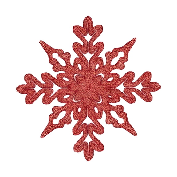 Hollow Snowflake Christmas Ornaments - 3D Plastic Tree Pendants with Mirror Finish, Colorful Hanging Decorations for Windows, Parties & Holiday Mall Displays