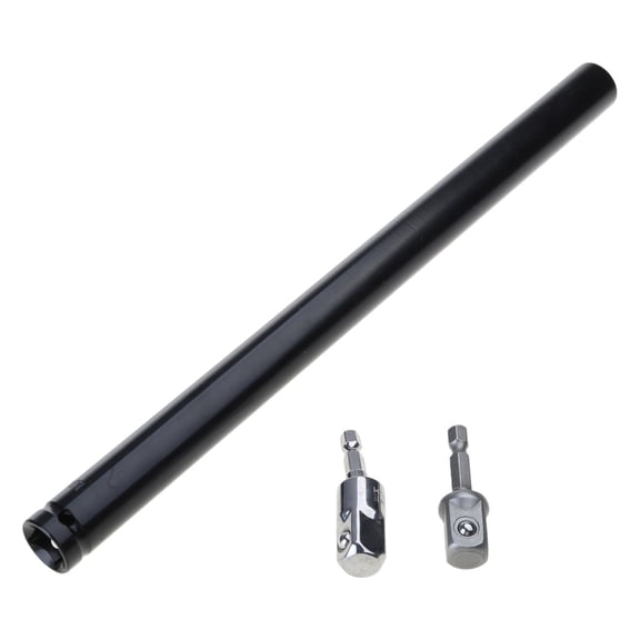 Hollow Socket with 360 Rotatable 1/2inch Impacts Socket Adapter Hollow Nut Driver with 1/4" Hexagon Shank for Ceiling Thread