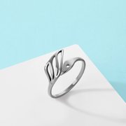 Hollow Swan Korean style Cute Single Rings Elegant Adjustable Open End Ring