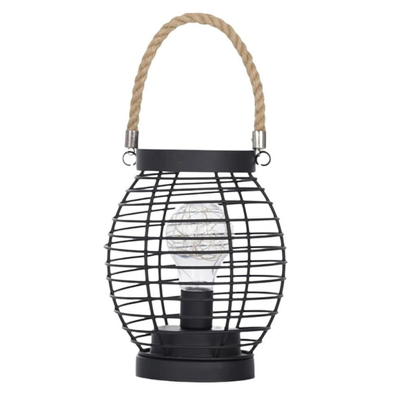 Hollow Out Table Lamp Night Light Bedside Battery Powered Industrial Contemporary Desk Lighting Reading Lamp for Home Indoors/Outdoors Party , Lantern 15x15X20cm