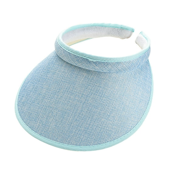 Hollow Top Sun Hat for Women Wide Brim, UV Protection, Women's Golf Hat Beach Sun Hat Hollow Top Sun Hat, Summer Beach Packable Visor Travel Foldable Sun Hat Adjustable Size