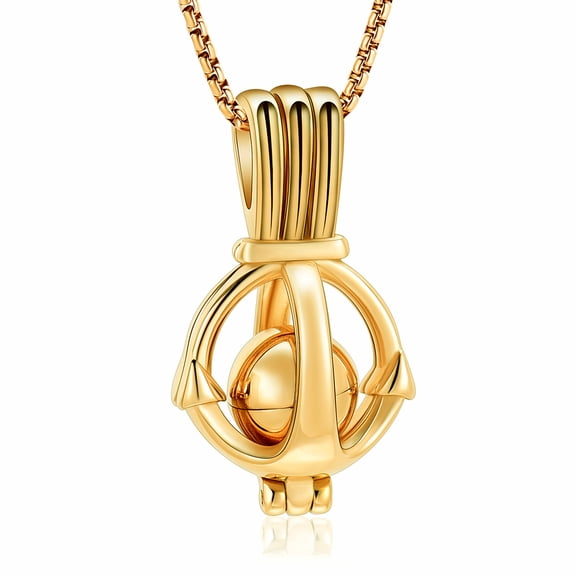 Hollow Urn Jewelry Anchor Urn Necklace Ashes Cremation Jewelry Memorial Keepsake Box Urn