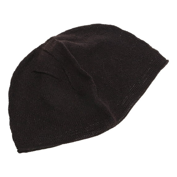 Hollow out Knit Kufi for Adult Teens Muslims Breathable Casual Hat Handmade Hollow out Pray Keep Traditional Pray Hat