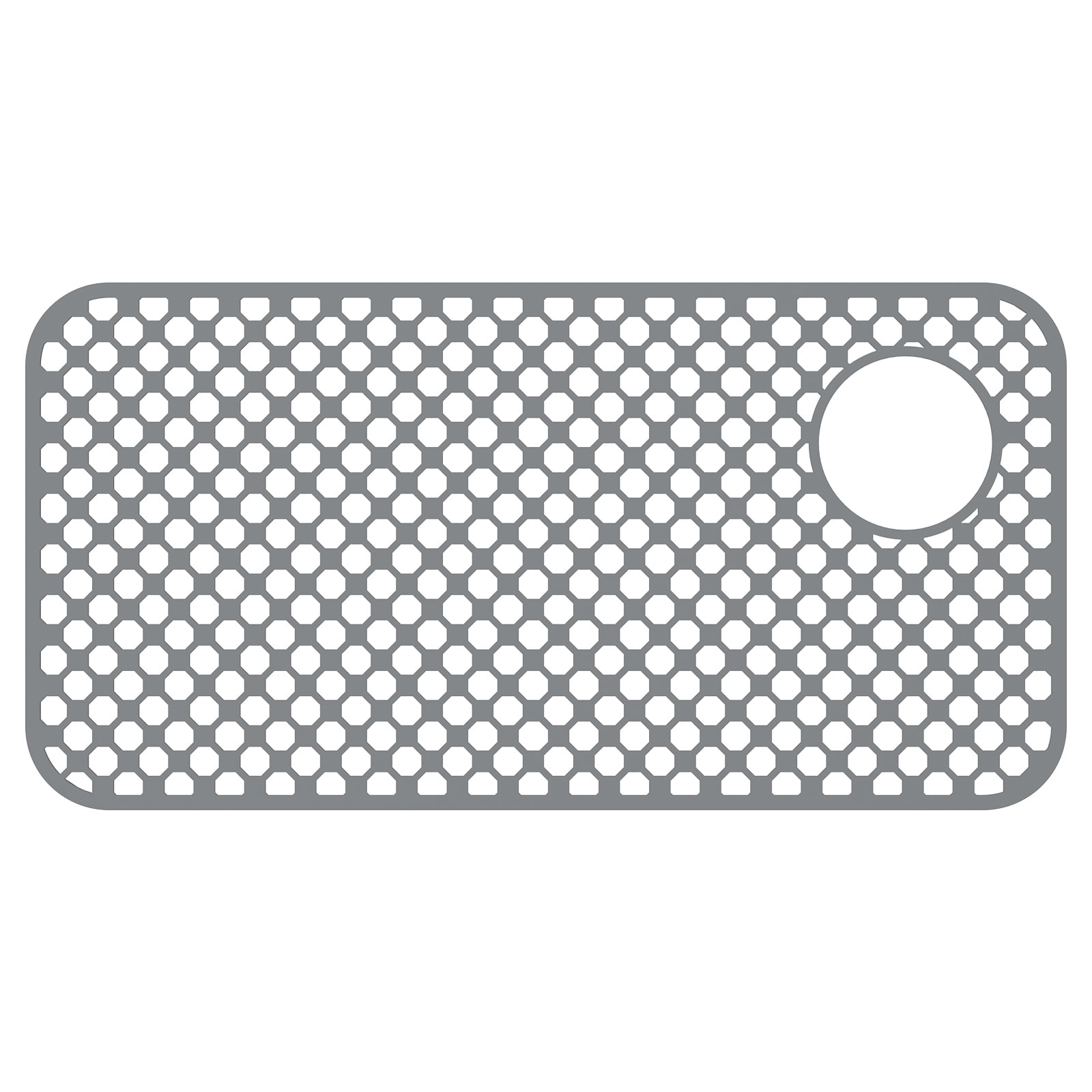 Hollow out Silicone Sink Protector Mat Cuttable Versatile Kitchen Sink Mat With Anti Slip Particle for Stainless Steel Basin Countertop