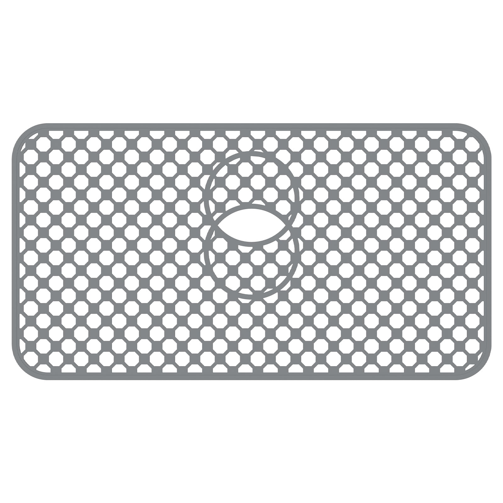 Hollow out Silicone Sink Protector Mat Cuttable Versatile Kitchen Sink Mat With Anti Slip Particle for Stainless Steel Basin Countertop