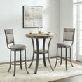 thumbnail image 1 of Holloway 3-Piece Dining Set, 40" Table Height, Seats 2, Pewter, 1 of 11