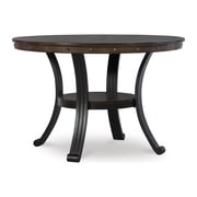 Holloway 45" Round Dining Table, Rustic Umber