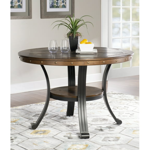 Holloway 45" Round Dining Table, Rustic Umber