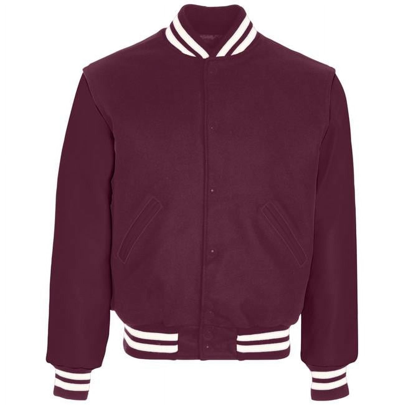 Holloway Adult Varsity Jacket, Maroon & White - Medium - Walmart.com