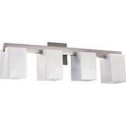 Holloway Approach 4 Light Bathroom Light in Soft Contemporary Style 27.5 inches Wide By 8.25 inches High-Satin Nickel Finish Bailey Street Home