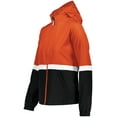 thumbnail image 1 of Holloway B19564103 Turnabout Reversible Hooded Jacket for Women, Scarlet & Carbon - Small, 1 of 2