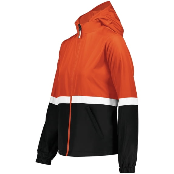 Holloway B19564532 Turnabout Reversible Hooded Jacket for Women, Maroon & Carbon - Extra Small