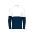 thumbnail image 1 of Holloway B22664504 Momentum Team Quarter-Zip Pullover Jacket, Black & White - Medium, 1 of 7