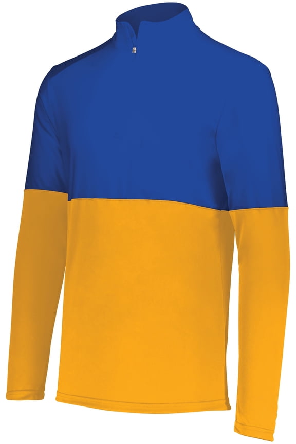 B22664547 Momentum Team Quarter-Zip Pullover Jacket, Black & Dark Green - 2XL