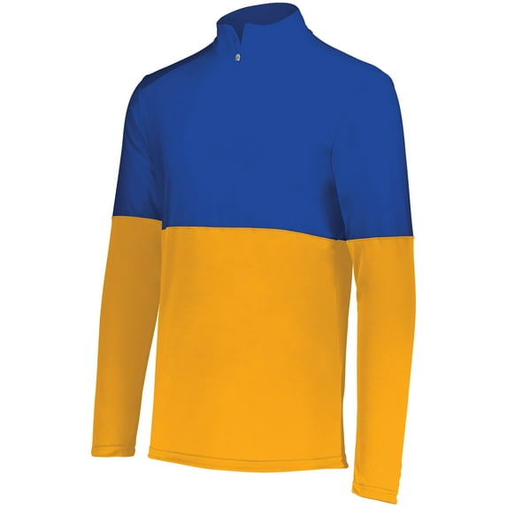 Holloway B22664668 Momentum Team Quarter-Zip Pullover, Orange & Navy - 3XL