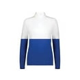 thumbnail image 1 of Holloway B22864006 Women Momentum Team Quarter-Zip Pullover, Black & White - Extra Large, 1 of 5