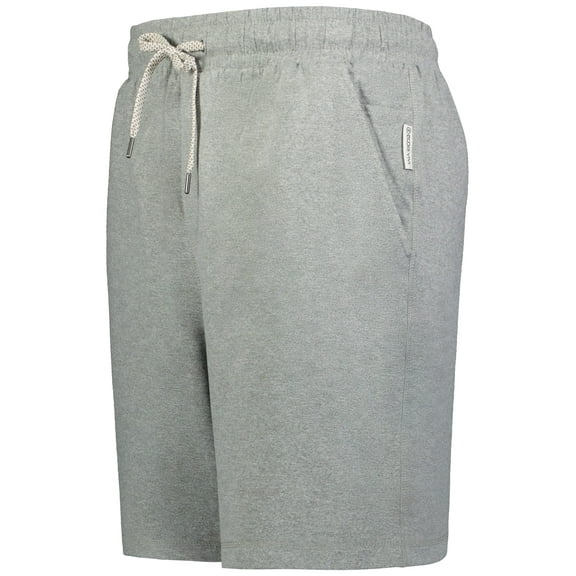 Holloway B23464587 Eco Revive Ventura Soft Knit Shorts, Gray Heather - 2XL