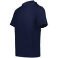 thumbnail image 1 of Holloway B23864653 Eco Revive Youth Ventura Soft Knit Short Sleeve Hoodie, Navy - Small, 1 of 2
