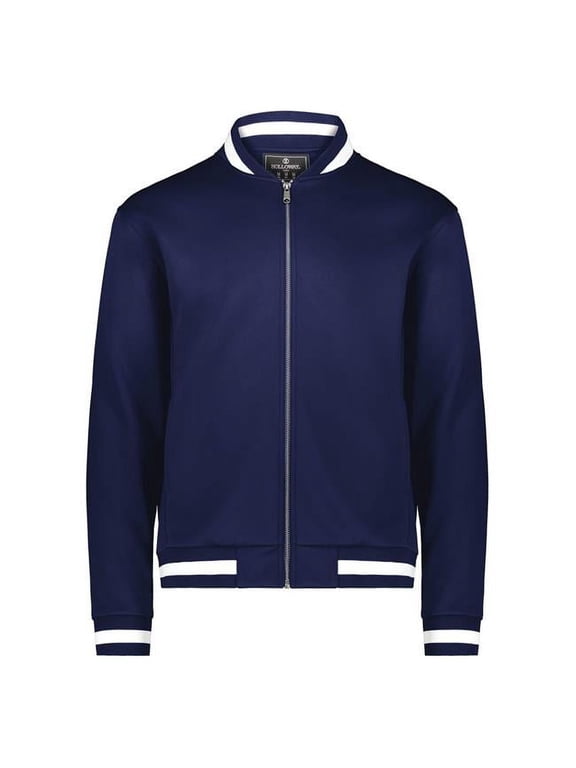 B24464004 V-Street Full-Zip Jacket, White & Athletic Heather - Medium