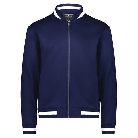 Holloway B24464653 V-Street Full-Zip Jacket, Navy & White - Small