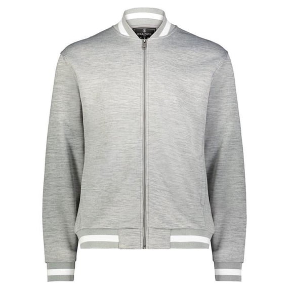 Holloway B24564656 Youth V-Street Full-Zip Jacket, Navy & White - Extra Large