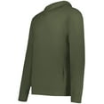 thumbnail image 1 of Holloway B30964643 Eco Revive Ventura Soft Knit Hoodie, Olive - Small, 1 of 2