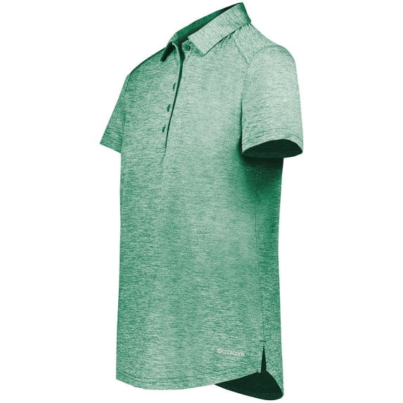 Holloway B31564606 Womens Electrify CoolCore Polo T-Shirt, Kelly Heather - Extra Large