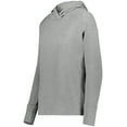 thumbnail image 1 of Holloway B32164583 Eco Revive Women Ventura Soft Knit Hoodie, Gray Heather - Small, 1 of 2