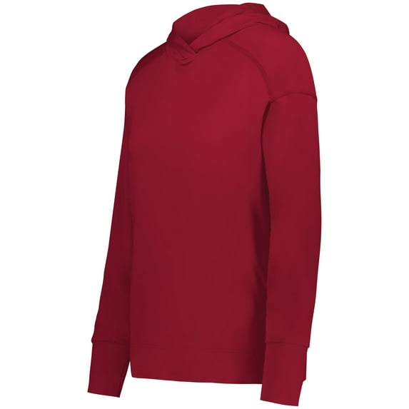 Holloway B32164703 Eco Revive Women Ventura Soft Knit Hoodie, Scarlet - Small