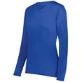 thumbnail image 1 of Holloway L Girls Momentum Long Sleeve Tee Royal 222825, 1 of 5