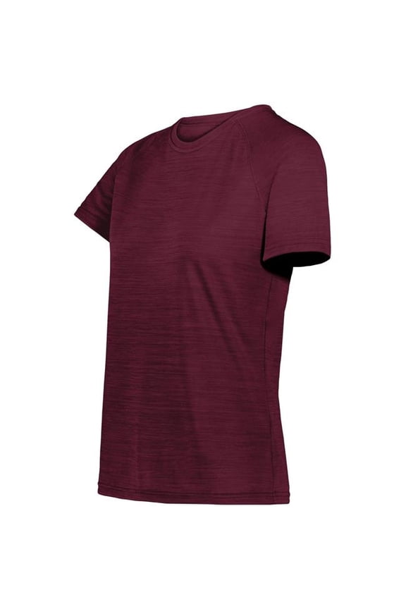 222754.T09.XL Ladies All-Pro T-Shirt, Maroon Heather - Extra Large