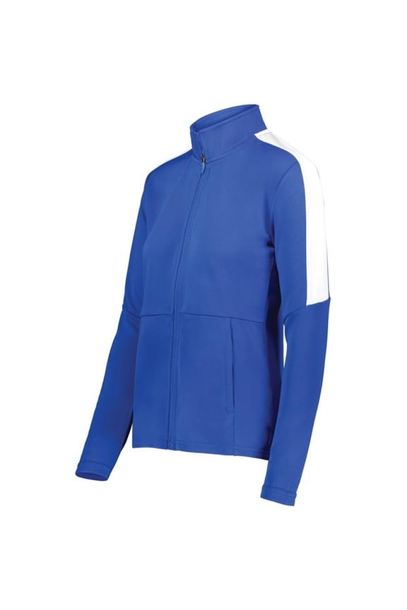 223730.280.XLT Ladies Crosstown Jacket, Royal & White - Extra Large Tall