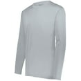 thumbnail image 1 of Holloway M Momentum Long Sleeve Tee Silver 222822, 1 of 5