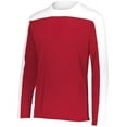 thumbnail image 1 of Holloway 223502.408.4XL Momentum Team Long Sleeve T-Shirt, Scarlet & White - 4XL, 1 of 5