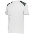 thumbnail image 1 of Holloway 223501.61U.4XL Momentum Team T-Shirt, White & Iron - 4XL, 1 of 5