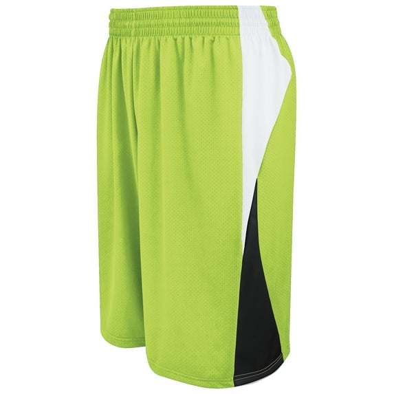 Holloway Sportswear 2XL Campus Reversible Shorts Lime/White/Black 335850