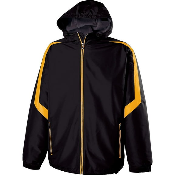 Holloway Sportswear 2XL Charger Jacket Black/Light Gold 229059