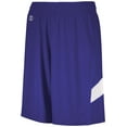 thumbnail image 1 of Holloway Sportswear 2XL Dual-Side Single Ply Shorts Purple/White 224079, 1 of 6