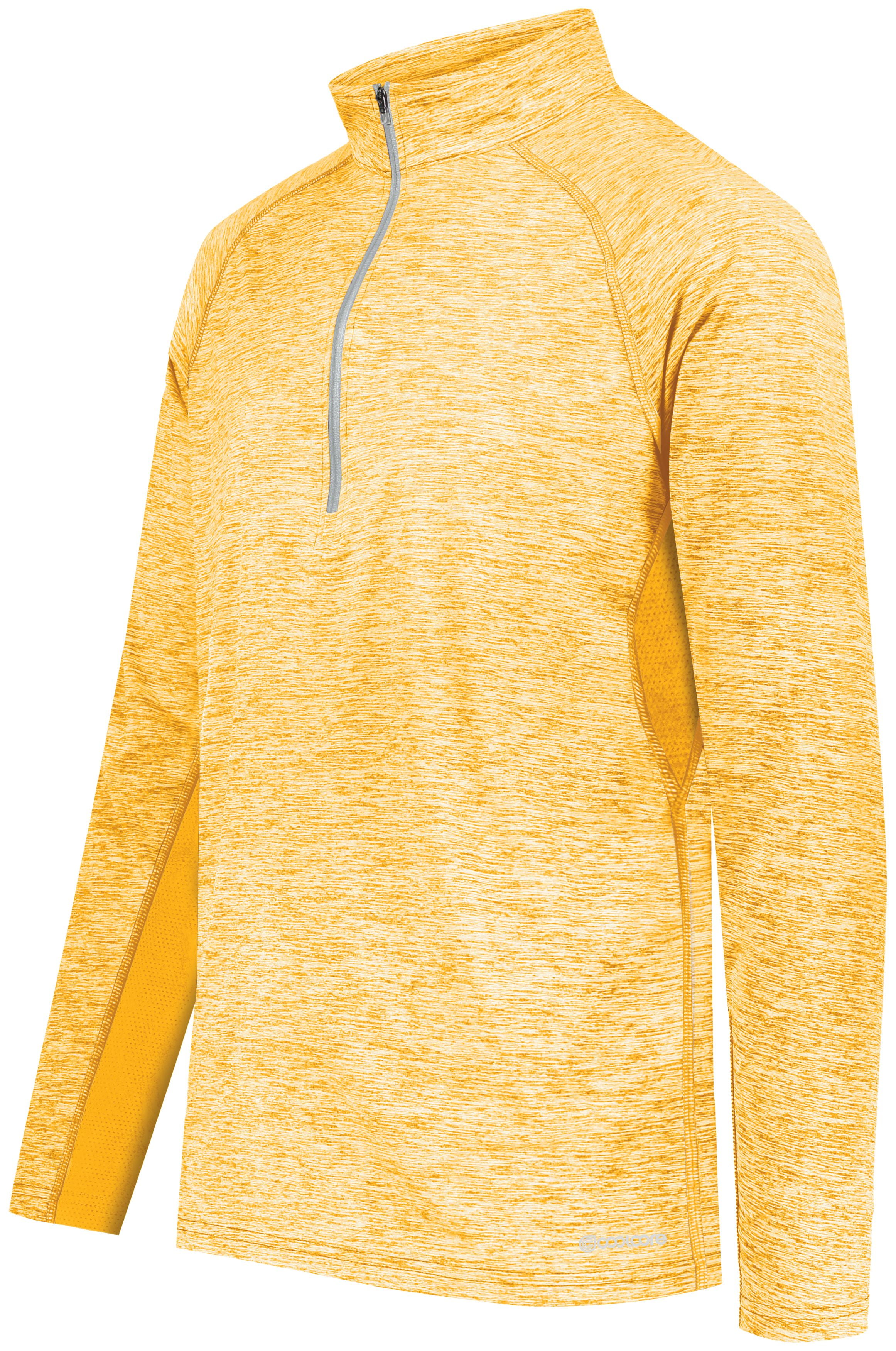 Holloway Sportswear 2XL Electrify Coolcore® 1/2 Zip Pullover Gold