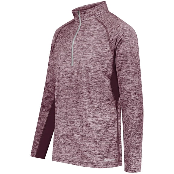 Holloway Sportswear 2XL Electrify Coolcore® 1/2 Zip Pullover Maroon Heather 222574