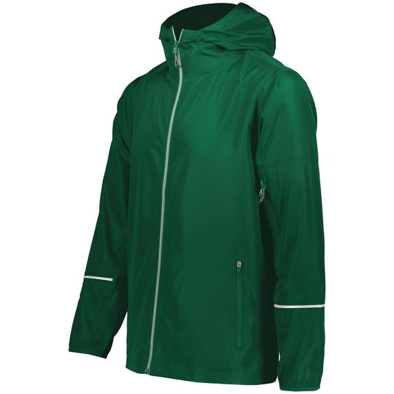 Holloway Sportswear 2XL Packable Full Zip Jacket Dark Green 229582