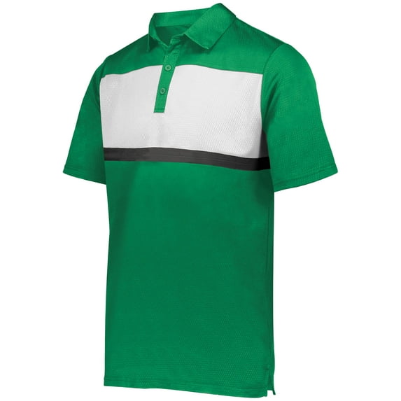 Holloway Sportswear 2XL Prism Bold Polo Kelly/White 222576