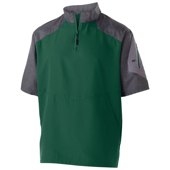 Holloway Sportswear 2XL Raider Short Sleeve Pullover Carbon Print/Forest 229545